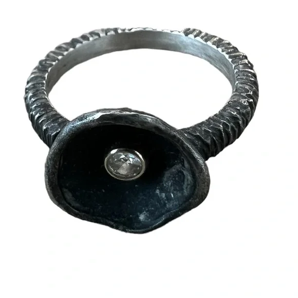 sarah graham confluence single cup diamond ring